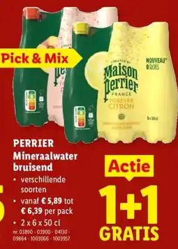 Lidl Perrier mineraalwater bruisend aanbieding