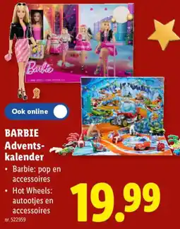 Lidl Barbie adventskalender aanbieding