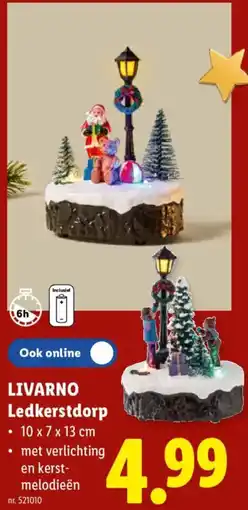 Lidl Livarno ledkerstdorp aanbieding