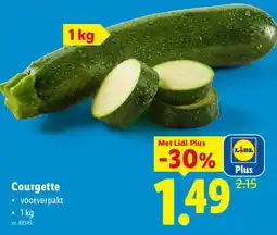Lidl Courgette aanbieding