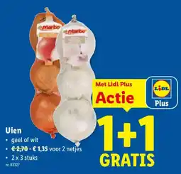 Lidl Uien aanbieding