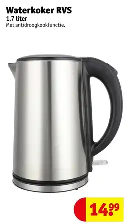 Kruidvat Waterkoker RVS aanbieding