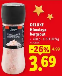 Lidl Deluxe Himalaya bergzout aanbieding