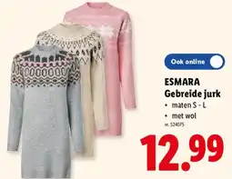Lidl Gebreide jurk aanbieding