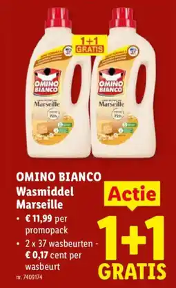 Lidl Omino bianco wasmiddel marseille aanbieding