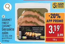 ALDI Gourmet Finest Cuisine Gerookte Zalm aanbieding