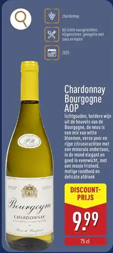 ALDI Chardonnay Bourgogne AOP aanbieding