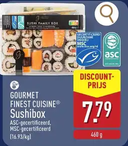 ALDI Gourmet Finest Cuisine Sushibox aanbieding