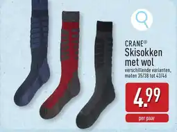 ALDI Crane Skisokken met Wol aanbieding