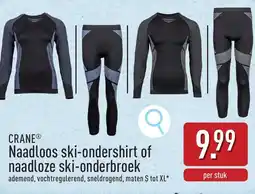 ALDI Crane Naadloos Ski-Ondershirt of Naadloze Ski-Onderbroek aanbieding