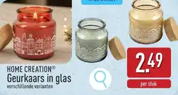 ALDI Home Creation Geurkaars in Glas aanbieding