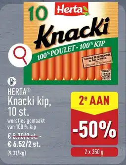 ALDI Herta Knacki Kip aanbieding