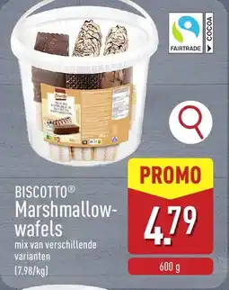 ALDI Biscotto Marshmallow Wafels aanbieding