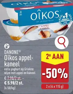 ALDI Danone Oikos Appel Kaneel aanbieding