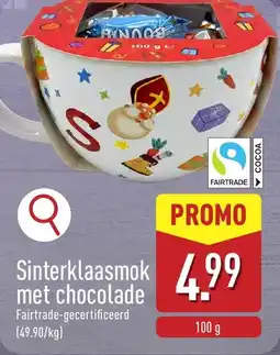 ALDI Sinterklaasmok met Chocolade aanbieding