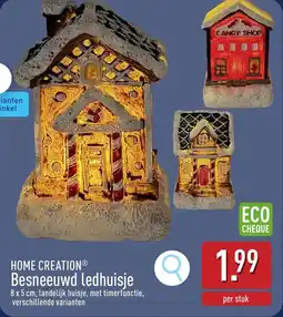 ALDI Home Creation Besneeuwd Ledhuisje aanbieding