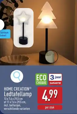ALDI Home Creation Ledtafellamp aanbieding