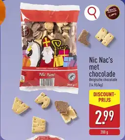 ALDI Nic Nac's met Chocolade aanbieding