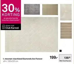 Karwei vtwonen vloerkleed diamonds are forever aanbieding