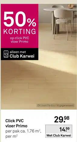 Karwei Click PVC vloer Primo aanbieding
