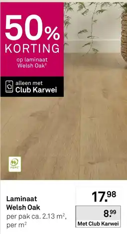 Karwei Laminaat Welsh Oak aanbieding