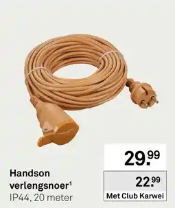 Karwei Handson verlengsnoer aanbieding