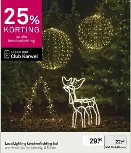 Karwei Luca Lighting kerstverlichting bal aanbieding