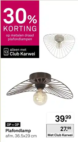 Karwei Plafondlamp aanbieding