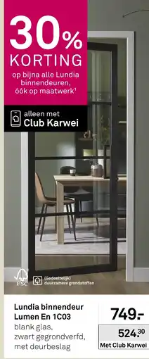Karwei Lundia binnendeur Lumen En 1C03 aanbieding