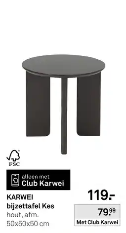 Karwei bijzettafel Kes aanbieding