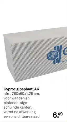Karwei Gyproc gipsplaat, AK aanbieding