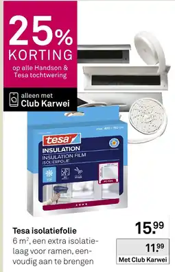 Karwei Tesa isolatiefolie aanbieding