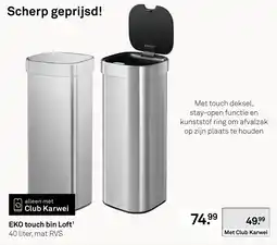 Karwei EKO touch bin Loft aanbieding
