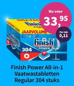Plein.nl Finish Power All-in-1 Vaatwastabletten aanbieding