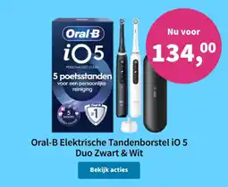 Plein.nl oral-b elektrische tandenborstel io 5 duo zwart & wit aanbieding