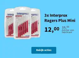Plein.nl 3x Interprox Ragers Plus Mini aanbieding