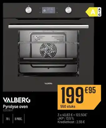 Valberg pyrolyse oven