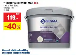 Hubo Sigma muurverf mat aanbieding