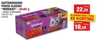 Kattenvoeding pouch classic whiskas