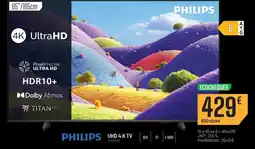 Electro Depot Philips UHD 4 K TV aanbieding