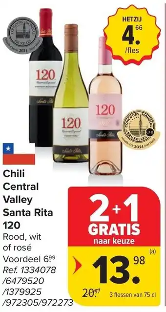 Chili Central Valley Santa Rita 120