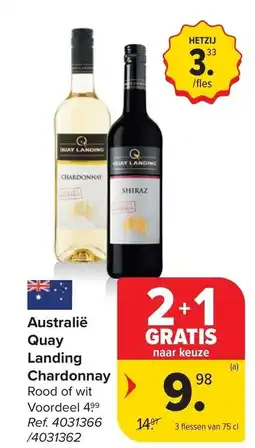 Carrefour Australië Quay Landing Chardonnay Rood of wit aanbieding