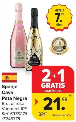 Carrefour Spanje Cava Pata Negra aanbieding