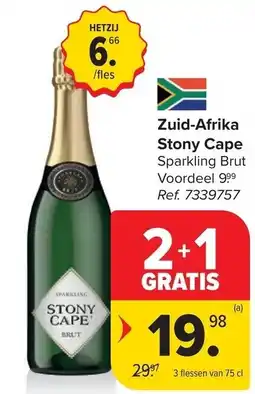 Carrefour Zuid-Afrika Stony Cape Sparkling Brut aanbieding