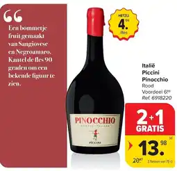 Carrefour Italië Piccini Pinocchio Rood aanbieding