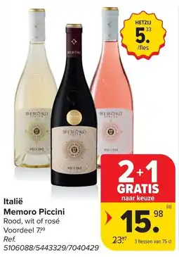 Carrefour Italië Memor Piccini aanbieding
