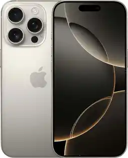 Coolblue Refurbished iPhone 16 Pro 128GB Natural Titanium (Zo goed als nieuw) aanbieding