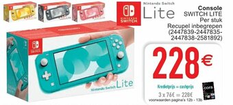 Cora Console Switch Lite aanbieding