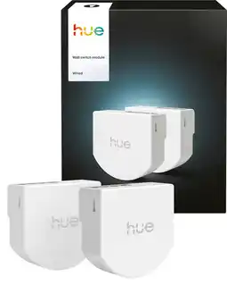 Coolblue Philips Hue Module d'Interrupteur Mural Filaire pour Lampes Connectées Lot de 2 aanbieding