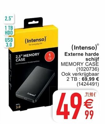 Cora Intenso Externe harde schijf aanbieding